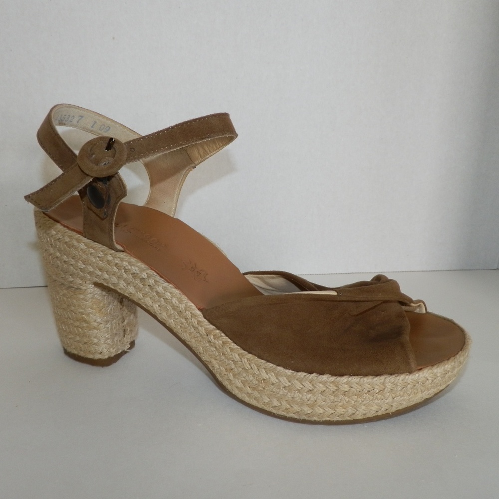 Paul Green Brown Espadrille Sandal